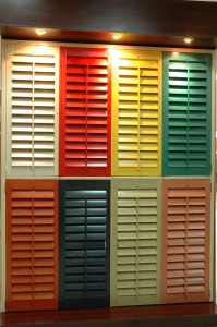 color wood shutters