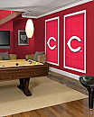 Comfortex RollerShade MLB Cincinatti Reds Collection