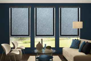 Roller Shades with solid border