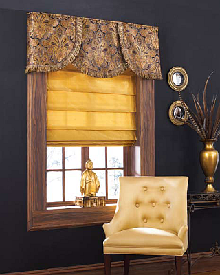 PhaseII Drapery Board Attached Valance Elegance